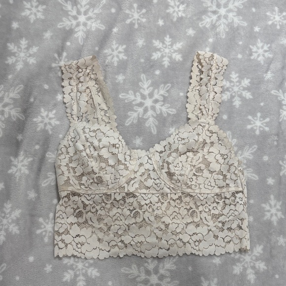 Free People Other - Free People Lace Bralette in Cream